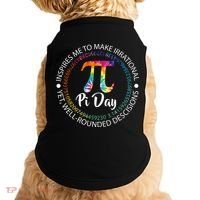 Pi Day Inspired To Make Irrational Choices Doggie Tank thumb 0