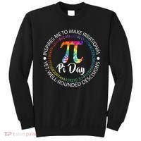Pi Day Inspired To Make Irrational Choices Sweatshirt thumb 0