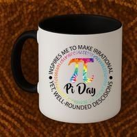 Pi Day Inspired To Make Irrational Choices Coffee Mug thumb 2