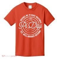 Pi Day Inspires Me To Make Irrational Decisions  Kids T-Shirt thumb 0