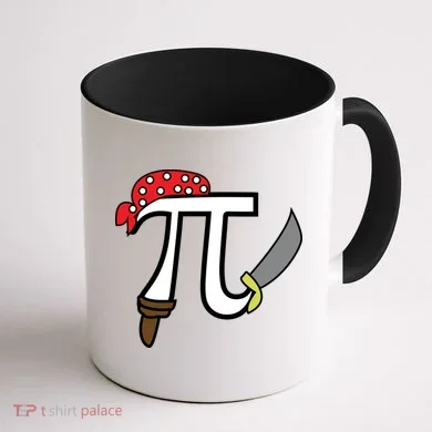 Pi Day Pirate Coffee Mug back