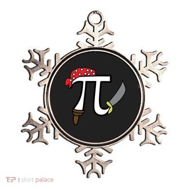 Pi Day Pirate Ornament