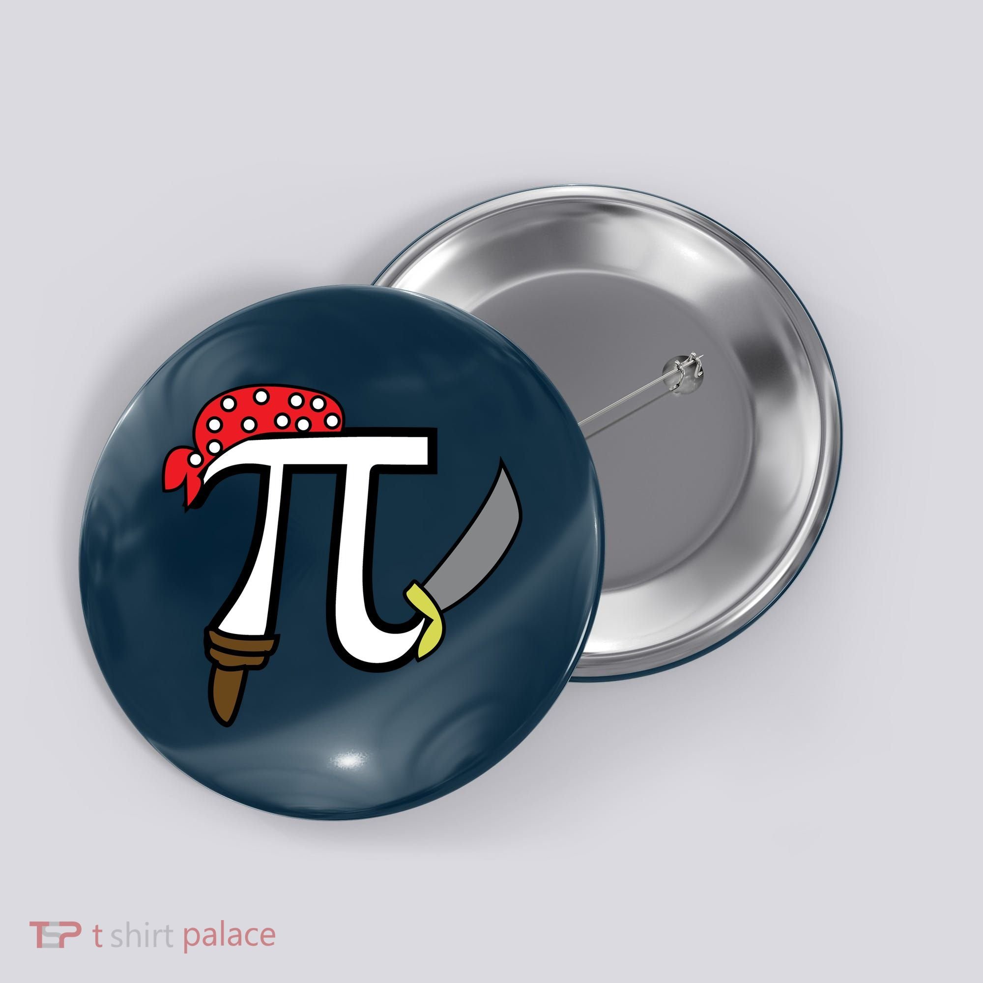 Pi Day Pirate Button