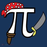 Pi Day Pirate Button thumb 1
