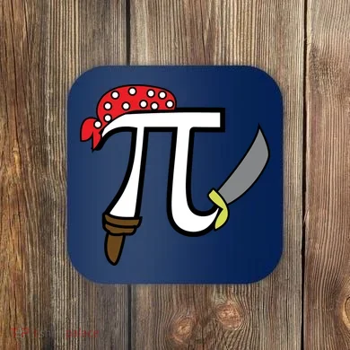 Pi Day Pirate Coaster