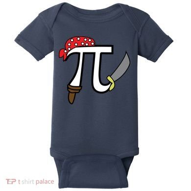 Pi Day Pirate Baby Bodysuit