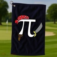 Pi Day Pirate Golf Towel thumb 1