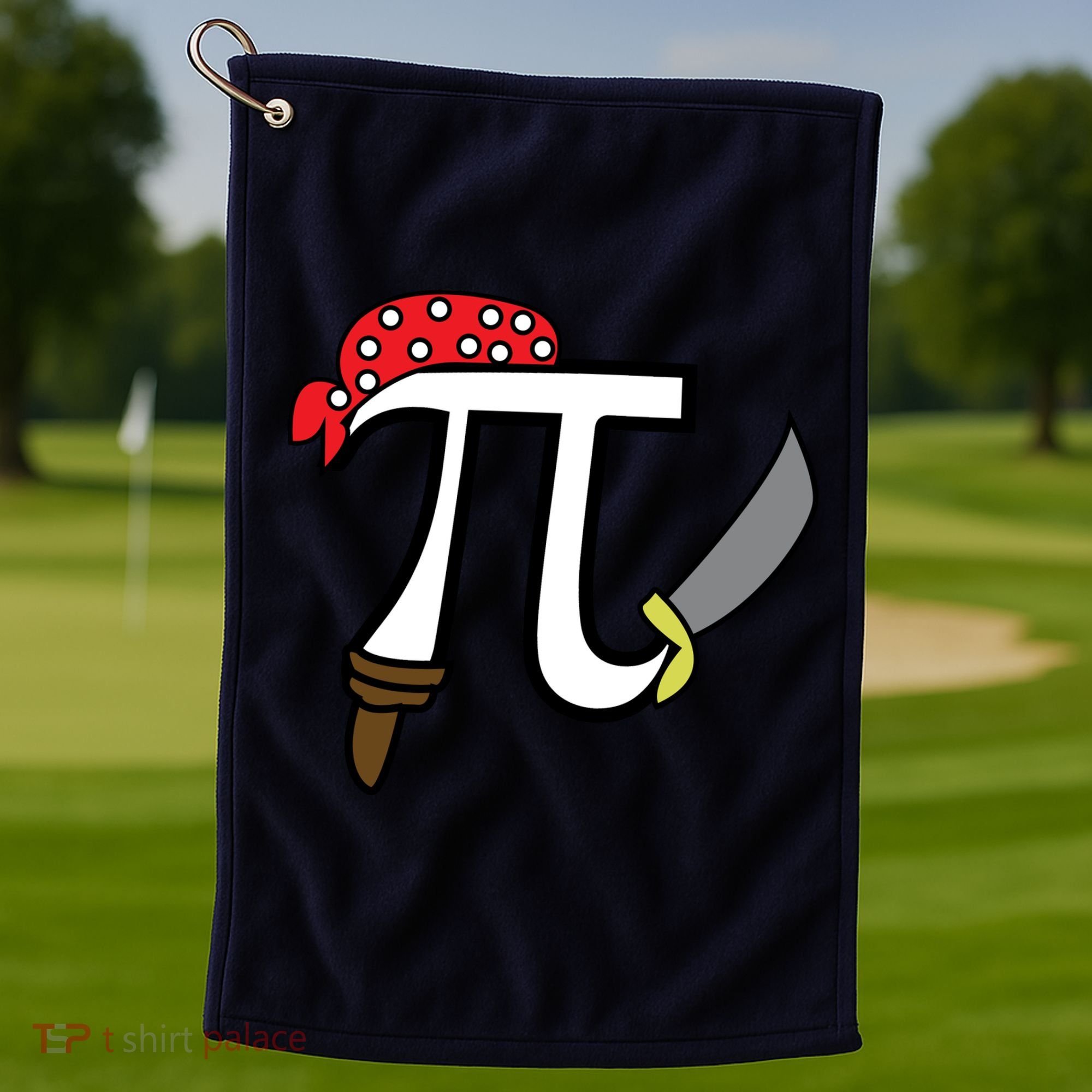 Pi Day Pirate Golf Towel