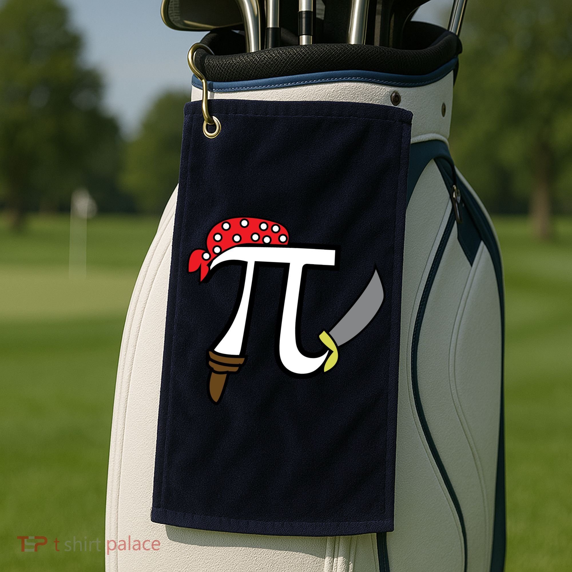 Pi Day Pirate Golf Towel
