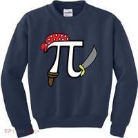 Pi Day Pirate Kids Sweatshirt thumb 0