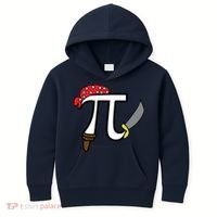 Pi Day Pirate Kids Hoodie thumb 0
