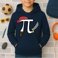 Pi Day Pirate Kids Hoodie thumb 2