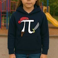 Pi Day Pirate Kids Hoodie thumb 3