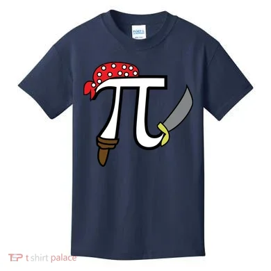 Pi Day Pirate Kids T-Shirt