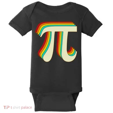 Pi Day Retro Baby Bodysuit