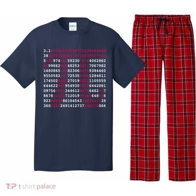 Pi Day Sign Numbers 3.14 Pajama Set
