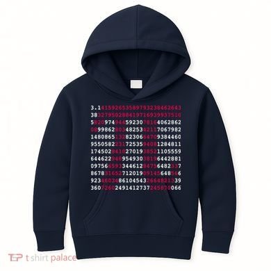 Pi Day Sign Numbers 3.14 Kids Hoodie
