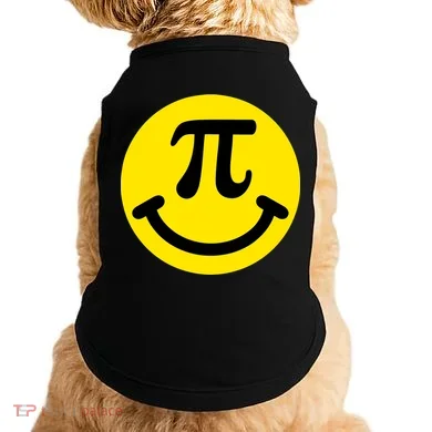 Pi Day Smiley Face 3.14 Math Geek Doggie Tank