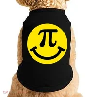 Pi Day Smiley Face 3.14 Math Geek Doggie Tank thumb 0