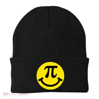 Pi Day Smiley Face 3.14 Math Geek Beanie
