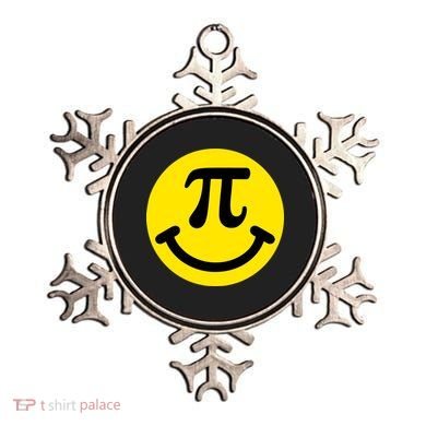 Pi Day Smiley Face 3.14 Math Geek Ornament
