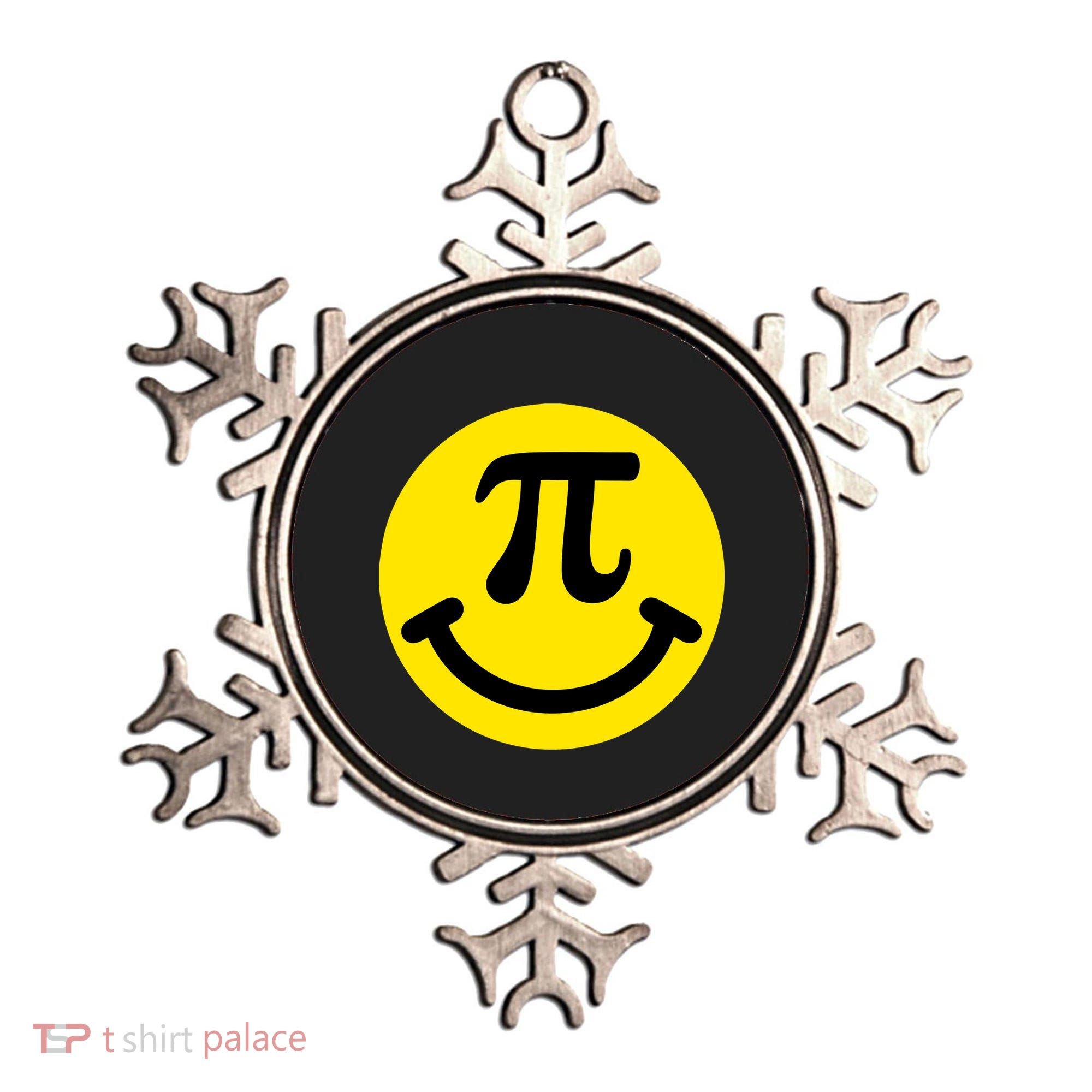 Pi Day Smiley Face 3.14 Math Geek Ornament