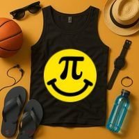 Pi Day Smiley Face 3.14 Math Geek Tank Top thumb 4