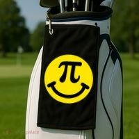 Pi Day Smiley Face 3.14 Math Geek Golf Towel thumb 2