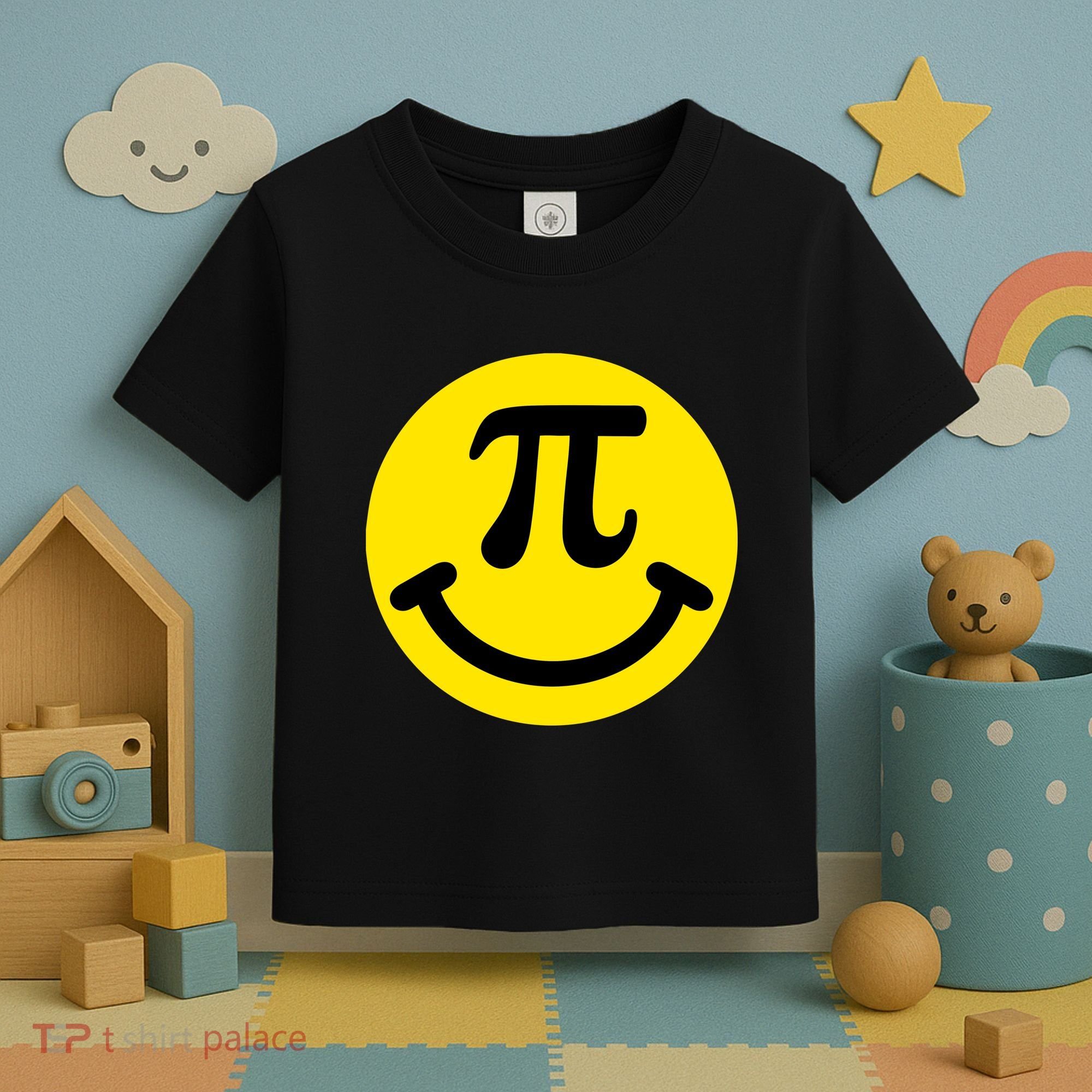 Pi Day Smiley Face 3.14 Math Geek Toddler T-Shirt