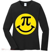 Pi Day Smiley Face 3.14 Math Geek Women's Long Sleeve Shirt thumb 0