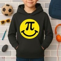Pi Day Smiley Face 3.14 Math Geek Kids Hoodie thumb 2