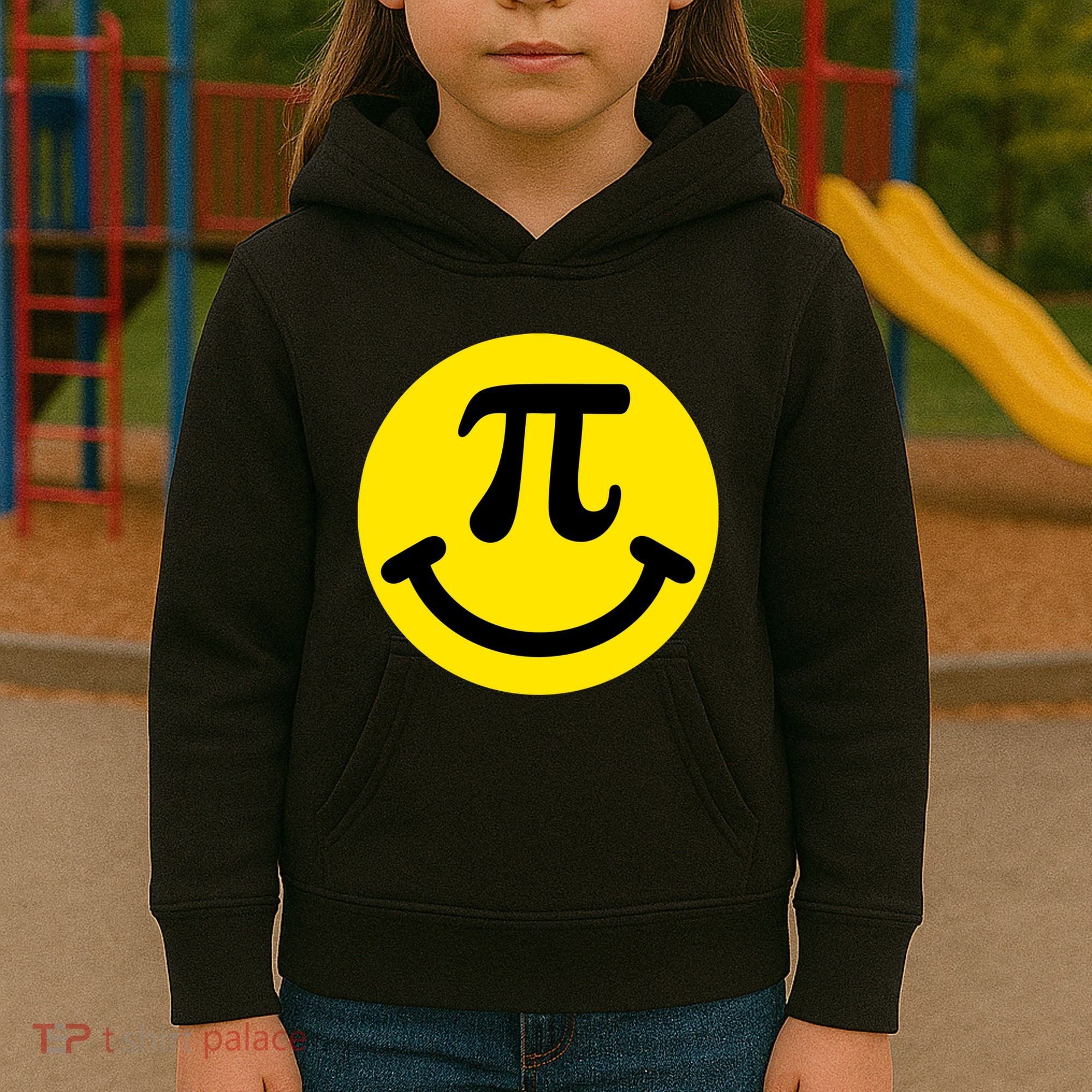 Pi Day Smiley Face 3.14 Math Geek Kids Hoodie