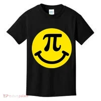 Pi Day Smiley Face 3.14 Math Geek Kids T-Shirt thumb 0