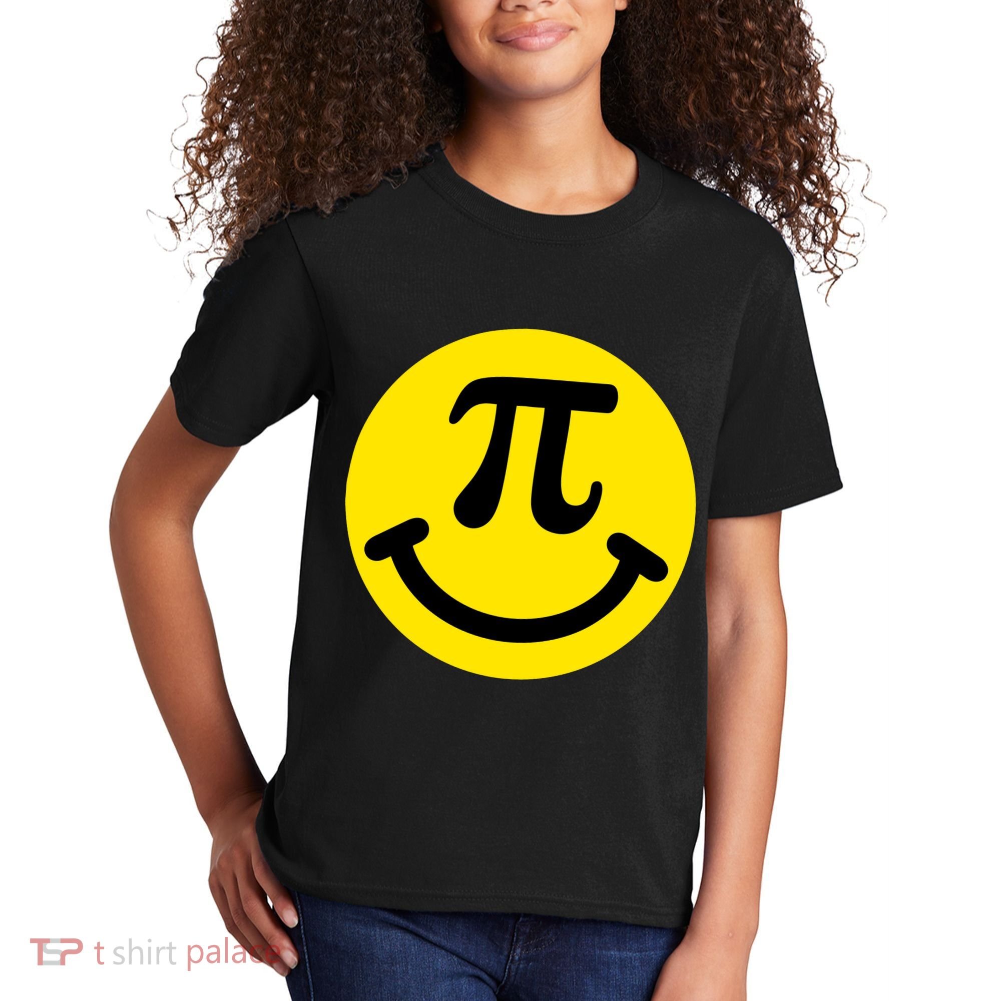 Pi Day Smiley Face 3.14 Math Geek Kids T-Shirt