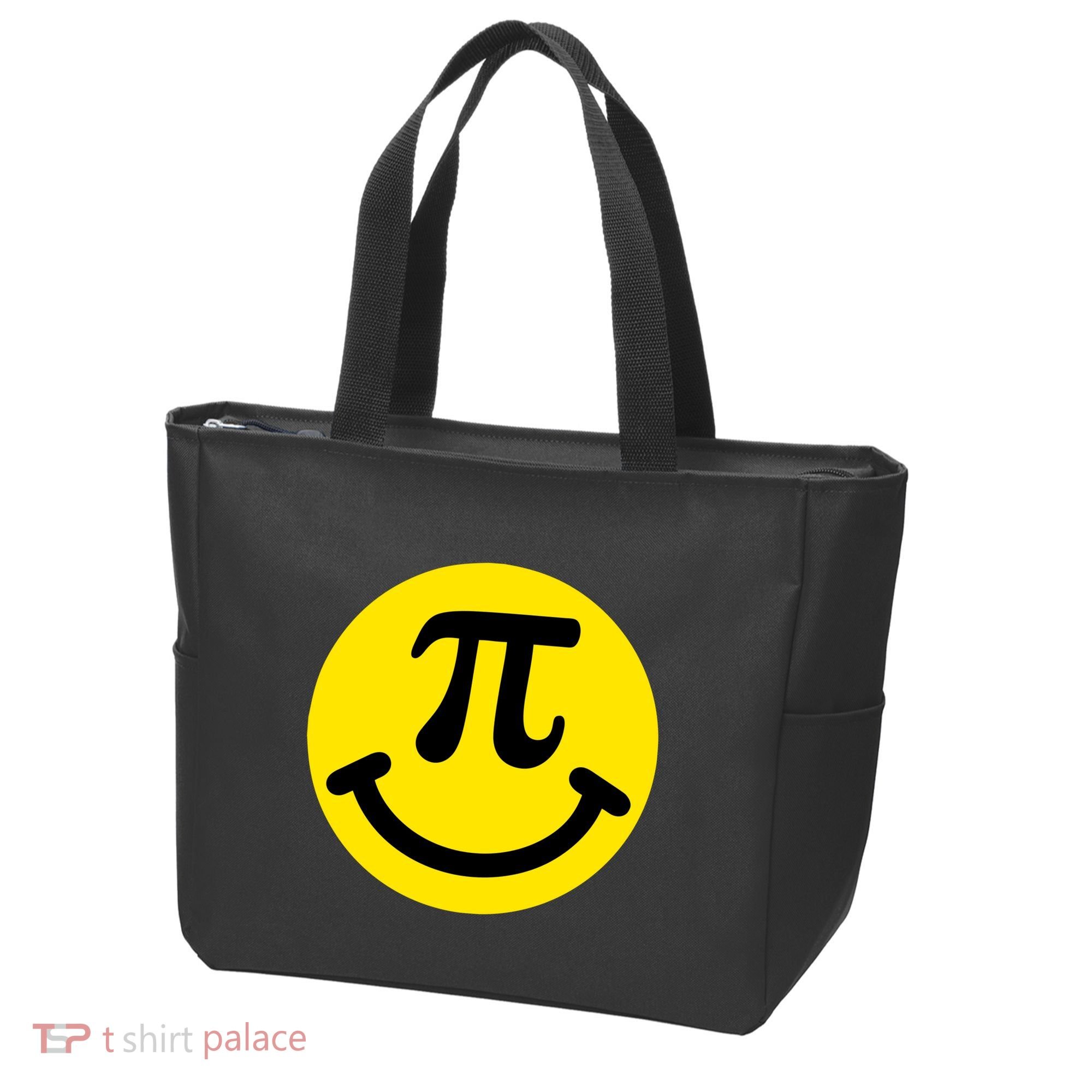 Pi Day Smiley Face 3.14 Math Geek Tote Bag