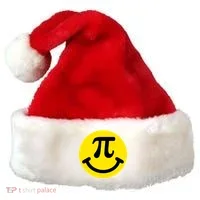 Pi Day Smiley Face 3.14 Math Geek Santa Hat thumb 0