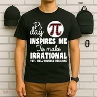 Pi Inspires Me Funny Pi Day 3.14 T-Shirt thumb 6