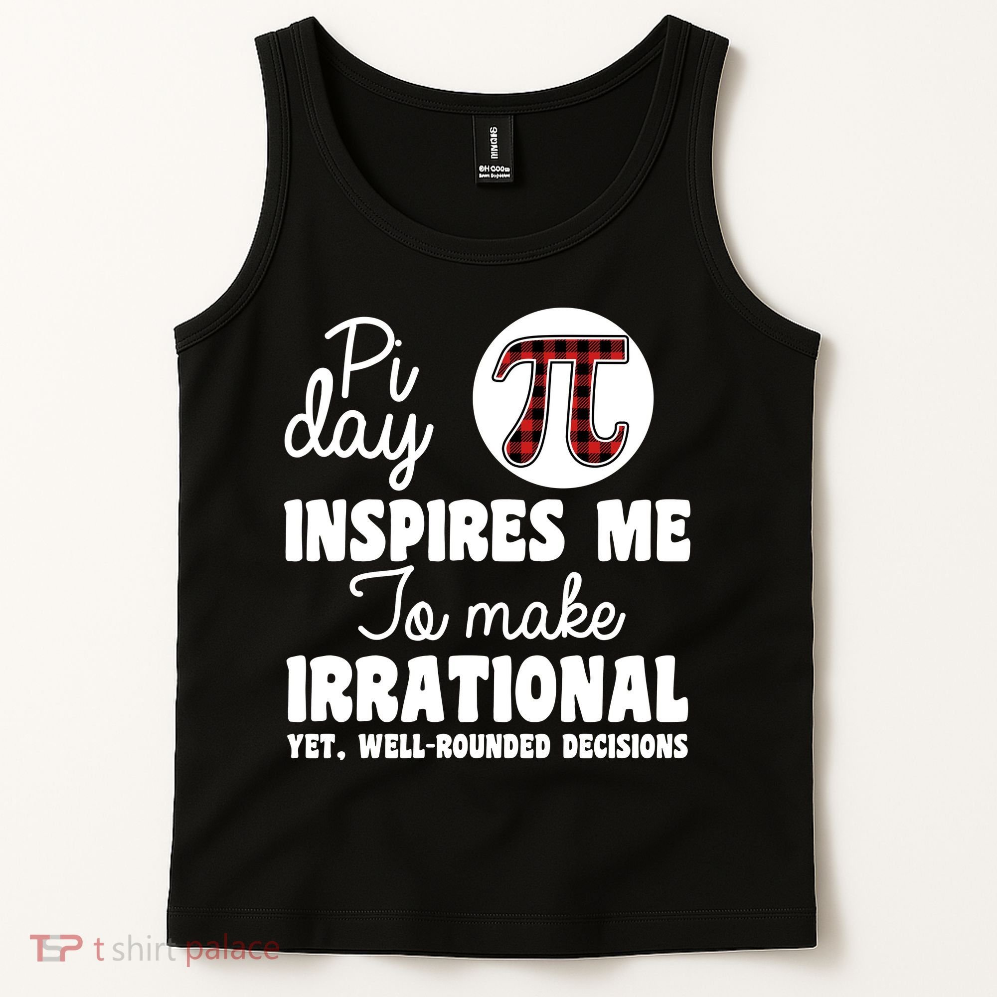 Pi Inspires Me Funny Pi Day 3.14 Tank Top