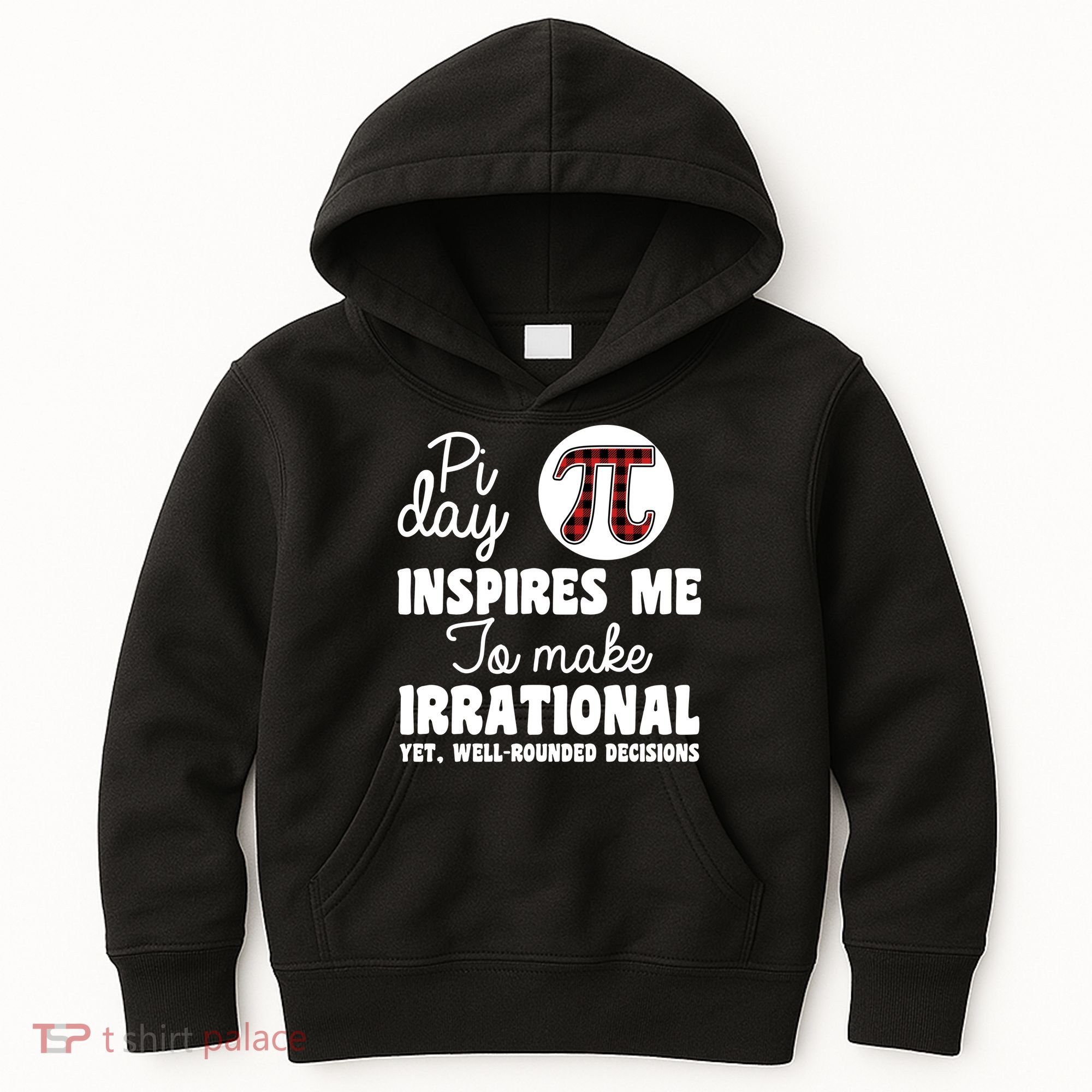 Pi Inspires Me Funny Pi Day 3.14 Kids Hoodie