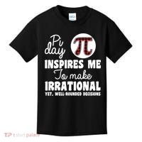 Pi Inspires Me Funny Pi Day 3.14 Kids T-Shirt thumb 0