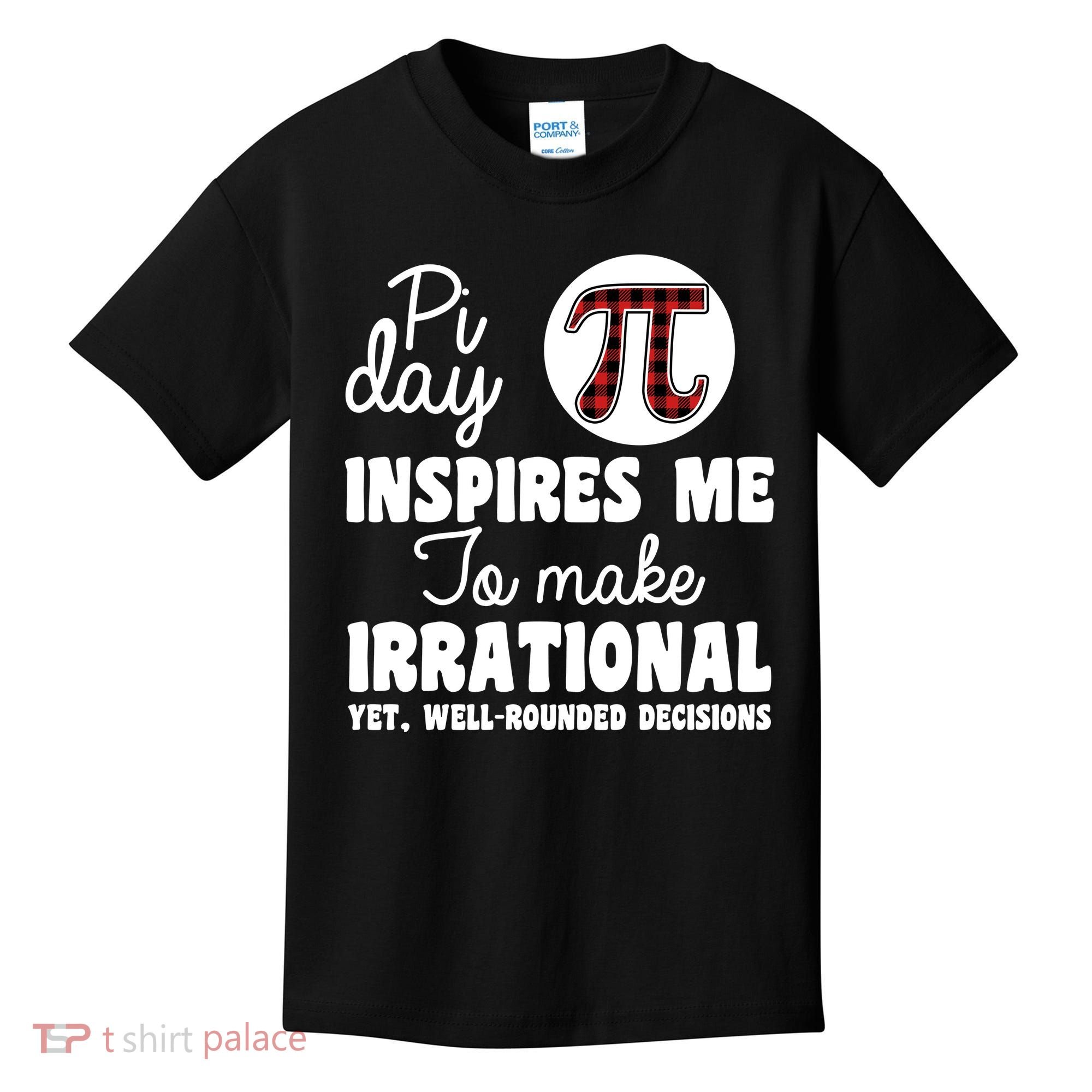 Pi Inspires Me Funny Pi Day 3.14 Kids T-Shirt