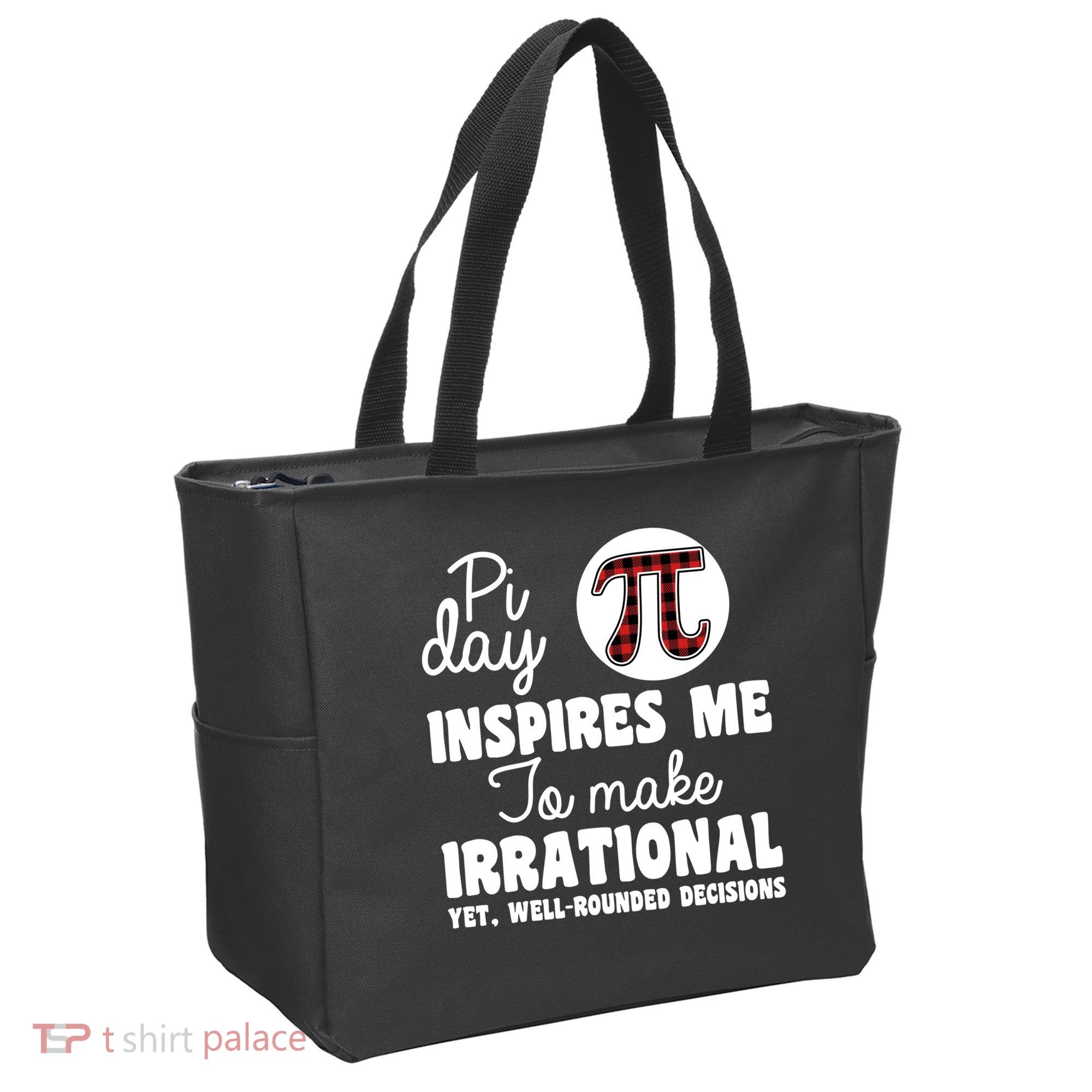 Pi Inspires Me Funny Pi Day 3.14 Tote Bag