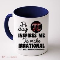 Pi Inspires Me Funny Pi Day 3.14 Coffee Mug thumb 0