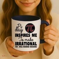 Pi Inspires Me Funny Pi Day 3.14 Coffee Mug thumb 3
