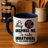Pi Inspires Me Funny Pi Day 3.14 Coffee Mug thumb 4