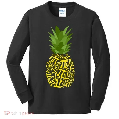 Pi-neapple Pi Day Kids Long Sleeve Shirt