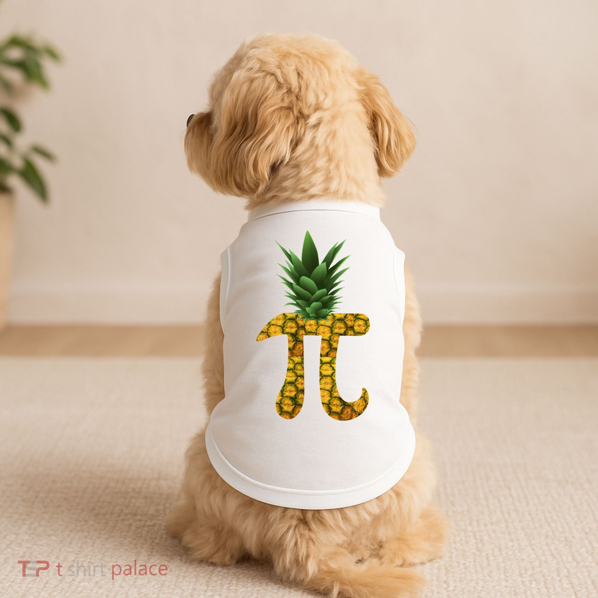 Pi-neapple Pineapple Pi Day Doggie Tank