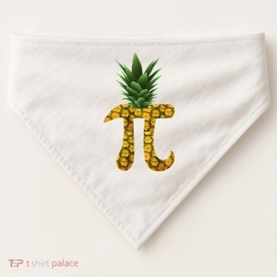 Pi-neapple Pineapple Pi Day USA-Made Doggie Bandana