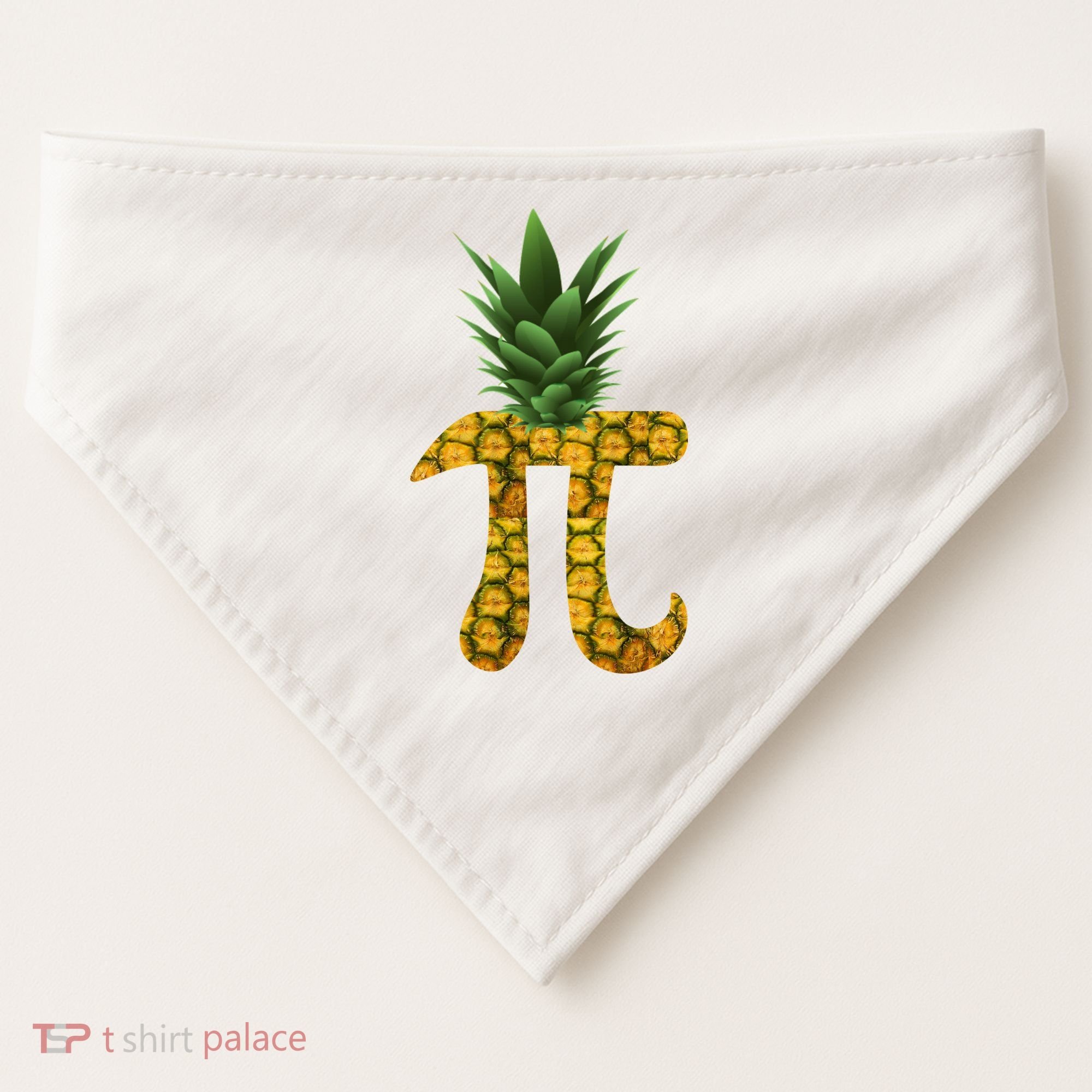 Pi-neapple Pineapple Pi Day USA-Made Doggie Bandana