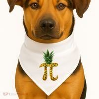 Pi-neapple Pineapple Pi Day USA-Made Doggie Bandana thumb 1